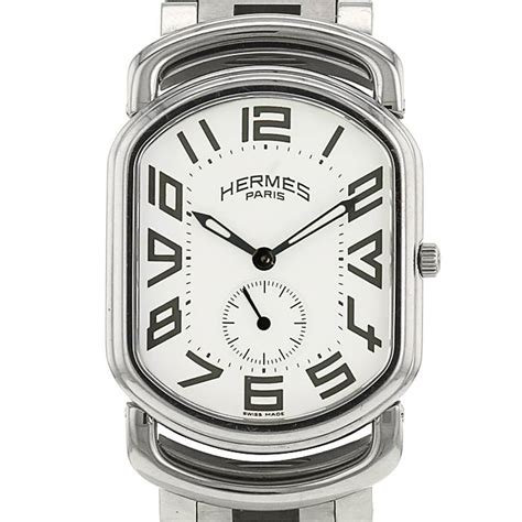 hermes watch stainless steel|pre owned Hermes watches.